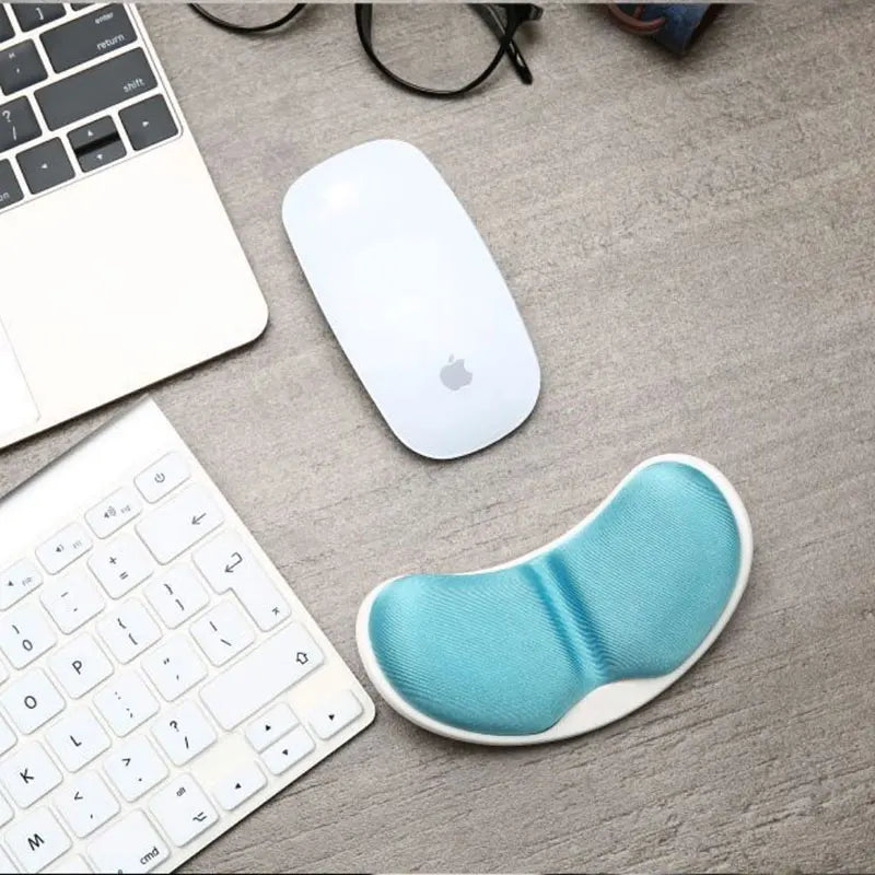 Non-Slip Memory Foam Mouse Wrist Pad, Ergonomic Support Wrist Pad, 3D Arc Design Easy Office Work,for Computer Notebook Desktops