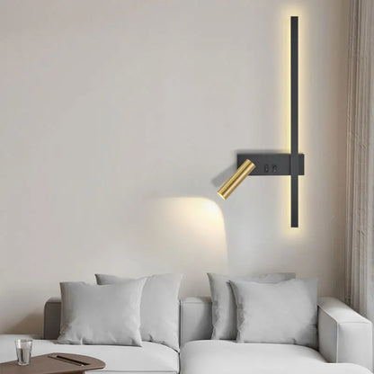 Wall lamp Nordic modern black and white minimalist living room sofa background wall decorative lamp light luxury bedroom bedside