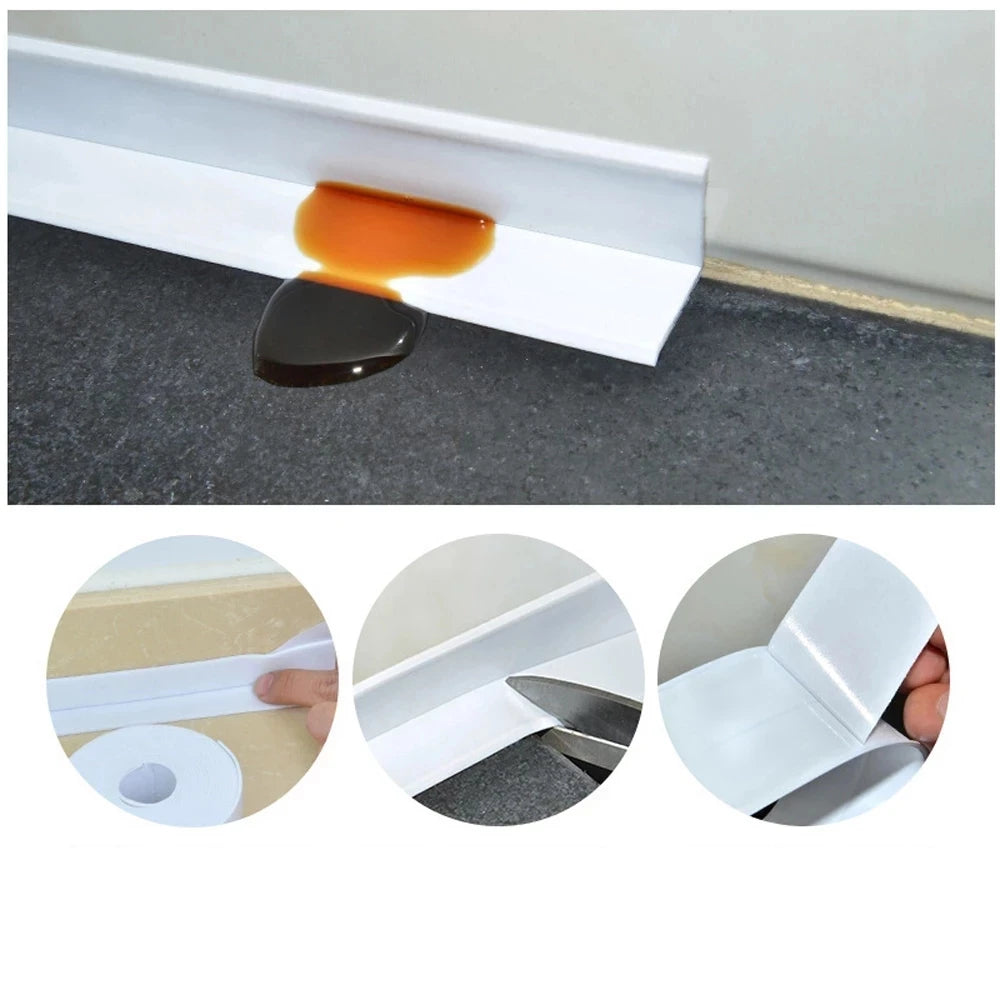 For Bathroom Kitchen Accessories Shower Bath Sealing Strip Tape Caulk Strip Self Adhesive Waterproof Wall Sticker Sink Edge Tape