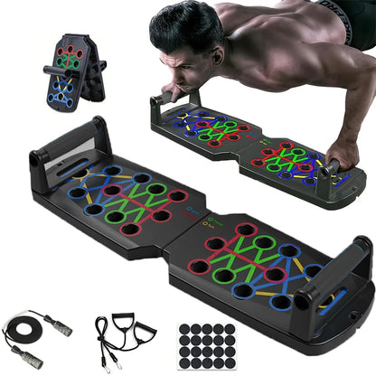 Push-up Board Set Portable Multifunctional Push-up Bar Foldable Fitness Equipment For Chest Abdomen Arms/Back Training