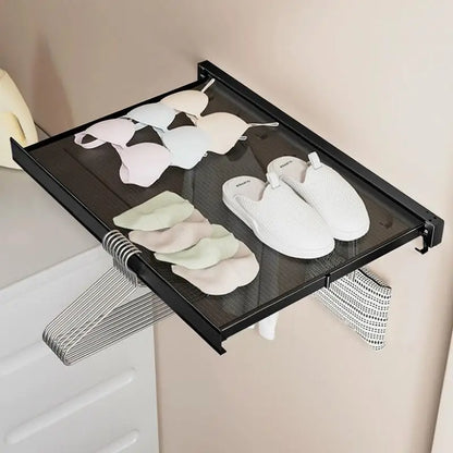 Multi-use Laundry Drying Rack Retractable Space Saving Clothes Hanger Rack For Bathroom Closet Laundry Room Home Supplies