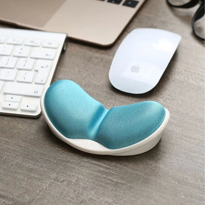 Non-Slip Memory Foam Mouse Wrist Pad, Ergonomic Support Wrist Pad, 3D Arc Design Easy Office Work,for Computer Notebook Desktops